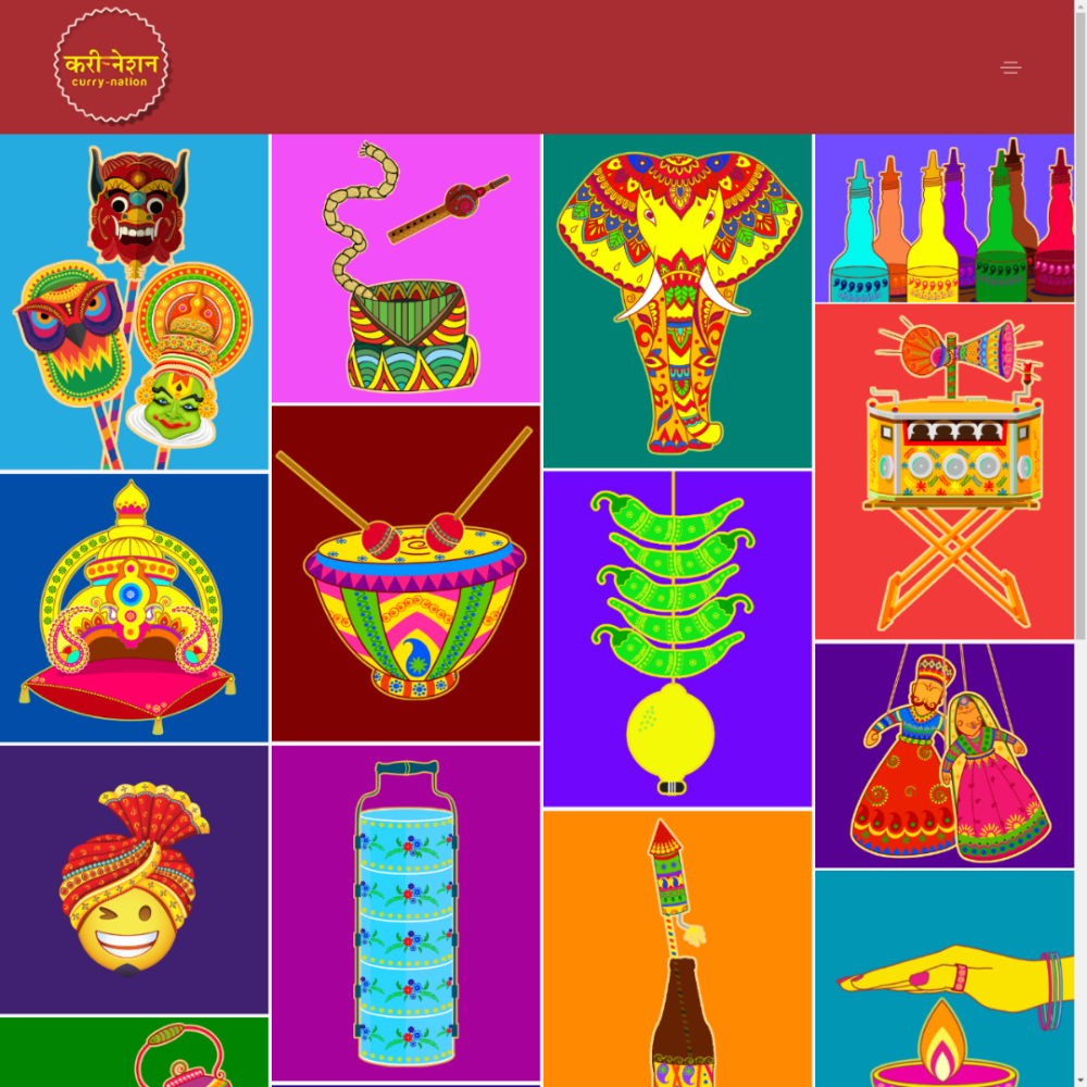 Website Design Company in Mumbai 7 curry nation logo