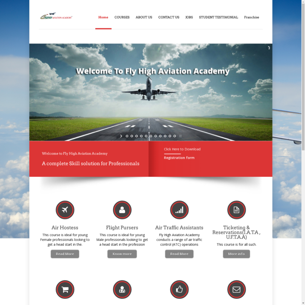 Website Design Company in Mumbai 1 flyhigh aviation academy
